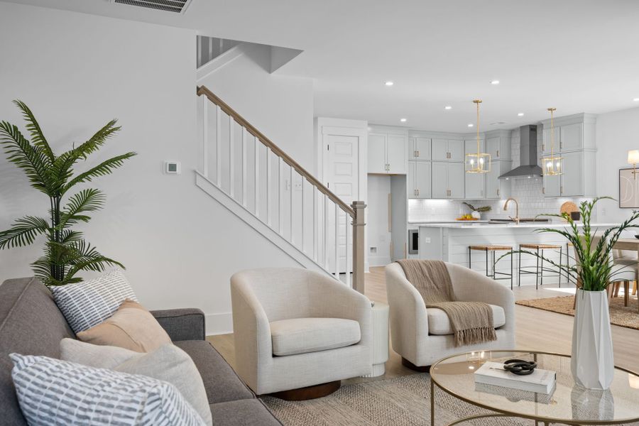 Furnished interior in a model home at Hayes Park in Johns Island (Image 8).
