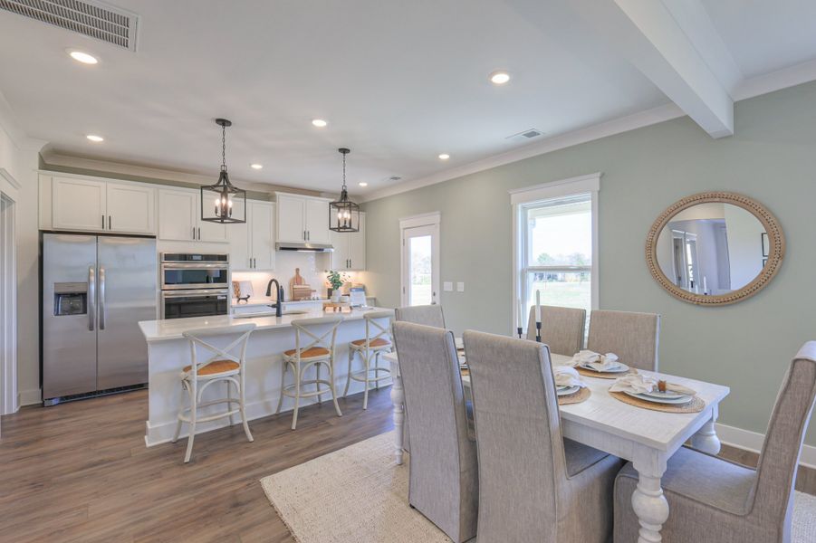 Furnished interior in a model home at Langford Farms in Gallatin (Image 26).