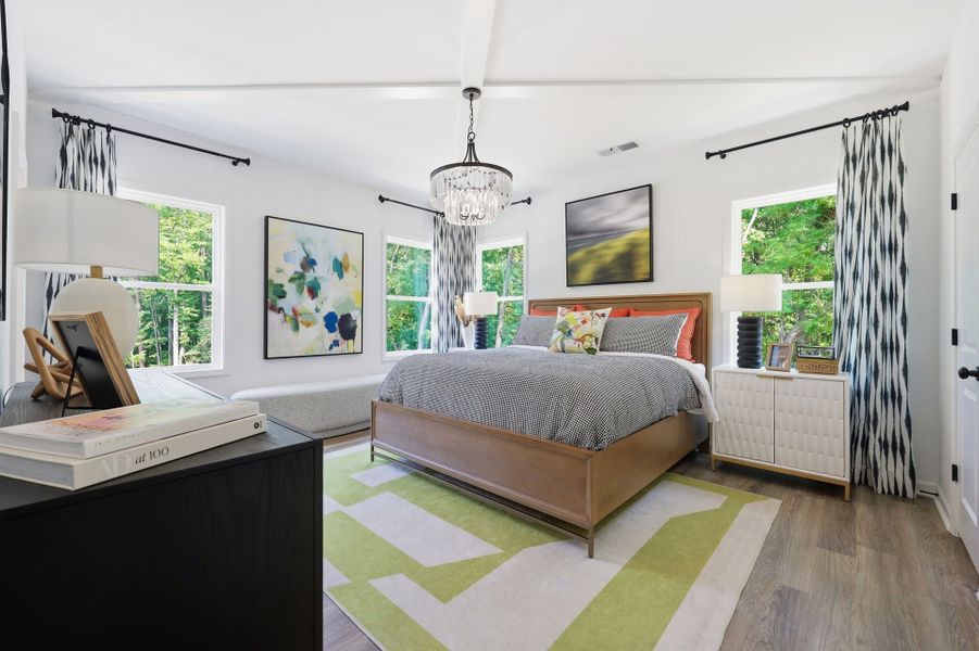 Furnished interior in a model home at The Knoll at White Oak in Garner (Image 9).