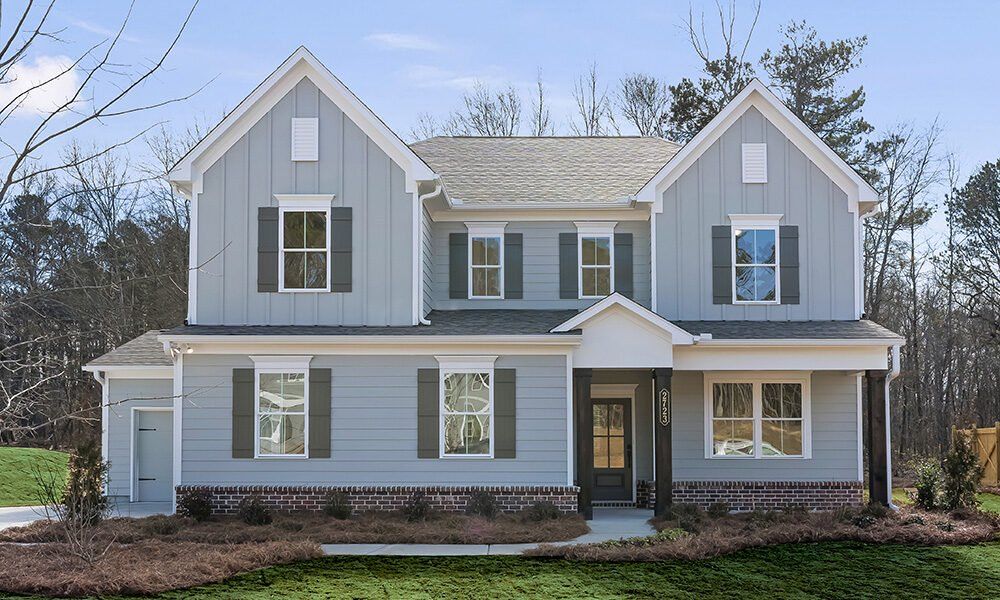 Front exterior of a home in the Enclave at Little Ridge community, located in Acworth, GA (Image 2). Front exterior of a home in the Enclave at Little Ridge community, located in Acworth, GA (Image 2).