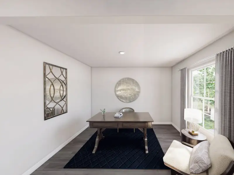 Furnished interior in a model home at Splawn Ranch in Killeen (Image 7).