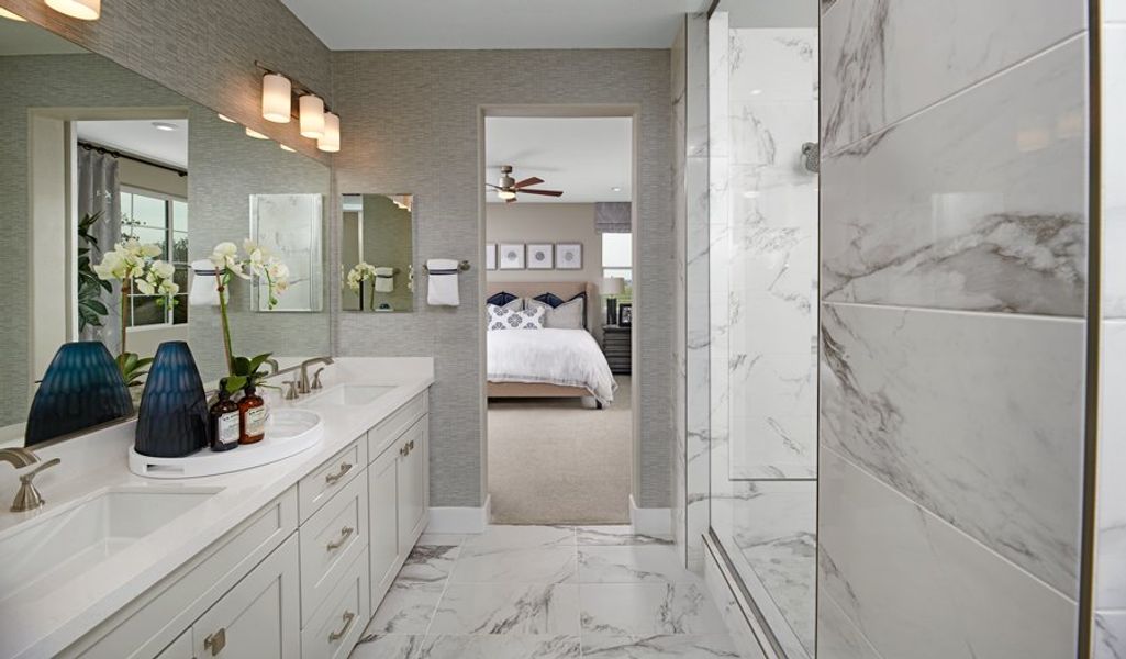 Furnished interior in a model home at Paint Brush Hills in Peyton (Image 30). Furnished interior in a model home at Paint Brush Hills in Peyton (Image 30).