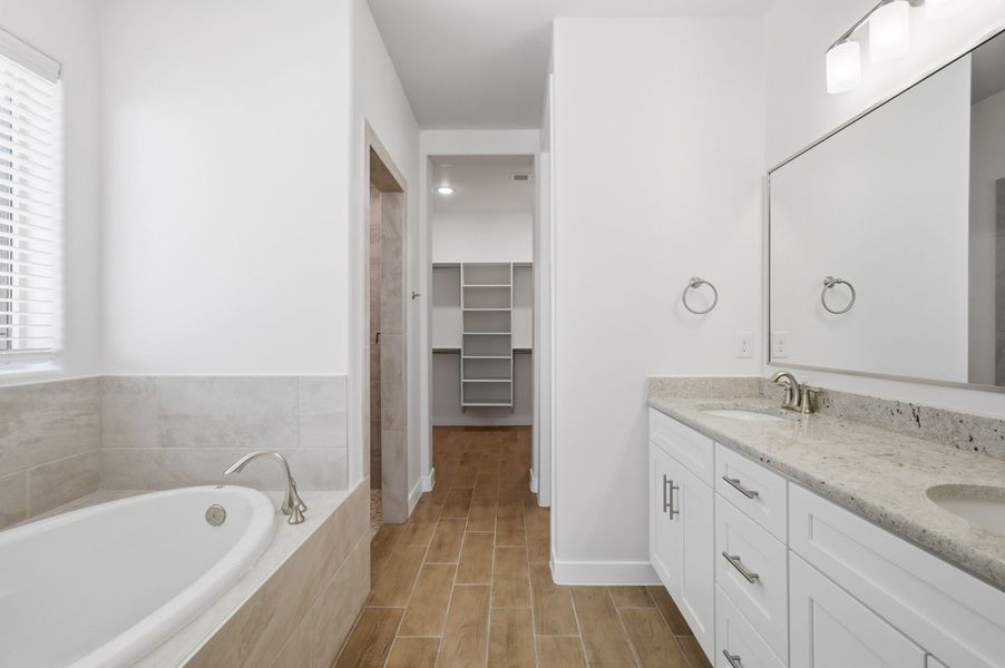 Furnished interior in a model home at Emerald Estates in El Paso (Image 9).