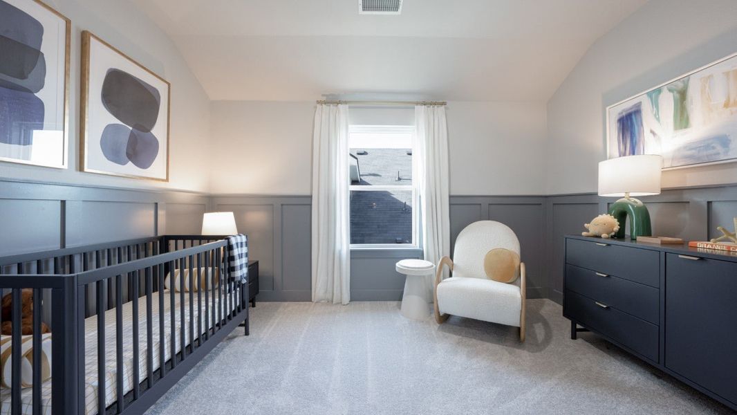 Furnished interior in a model home at The Meadows in Denton (Image 37).