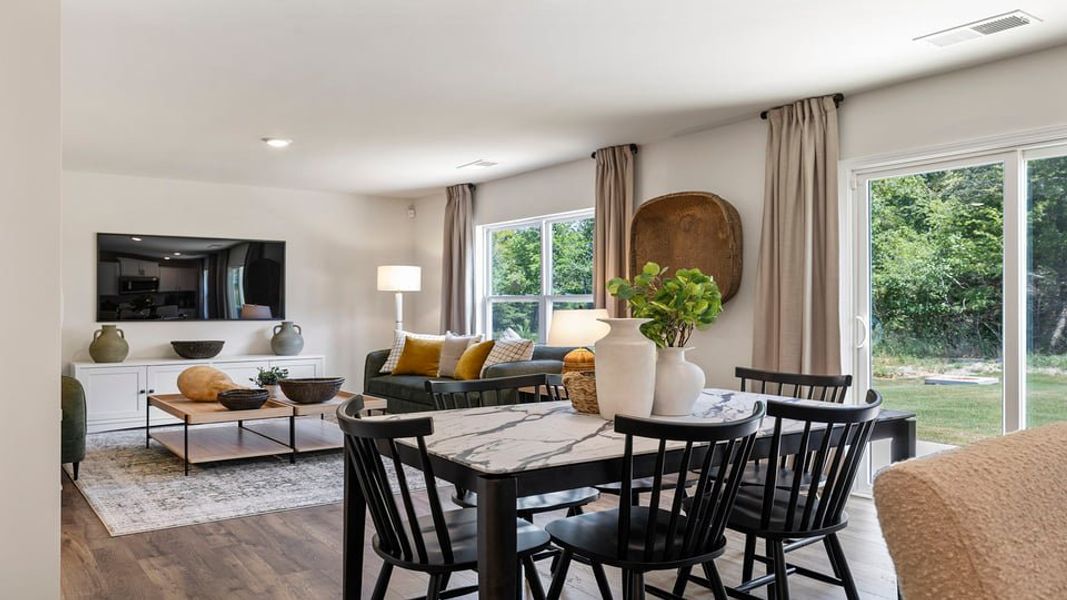 Furnished interior in a model home at Harrier Point in Woodruff (Image 11).