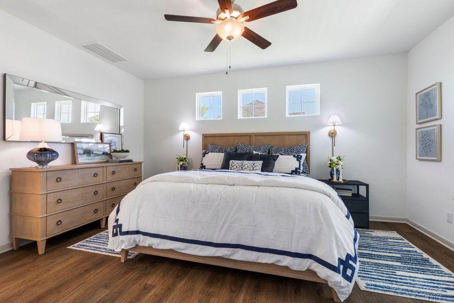Furnished interior in a model home at Arroyo Ranch in Seguin (Image 9). Furnished interior in a model home at Arroyo Ranch in Seguin (Image 9).