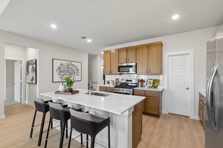 Furnished interior in a model home at Cibolo Hills West in Fort Worth (Image 23).