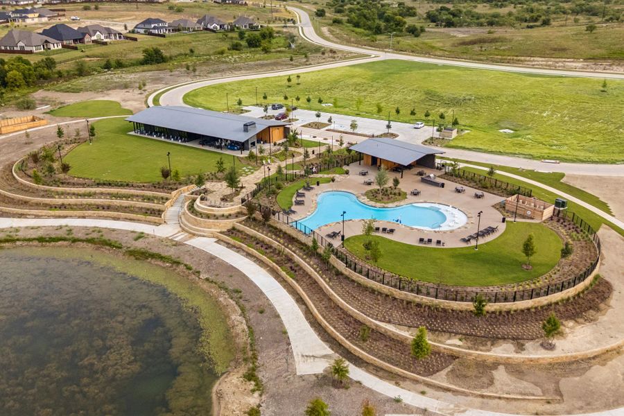 Aerial of Amenities in Reunion