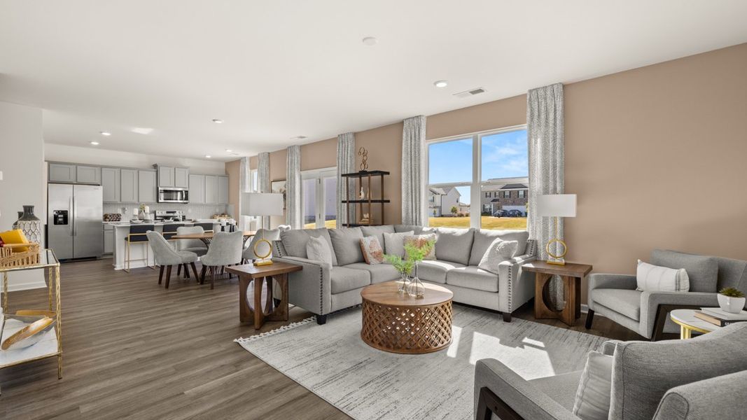 Furnished interior in a model home at Locust Grove Station - Cedar Ridge in Locust Grove (Image 17).