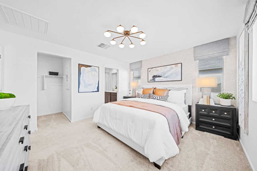 Primary Bedroom | Pinnacle | Wildera – Crest Series | New Homes in San Tan Valley, AZ by Landsea Homes Primary Bedroom | Pinnacle | Wildera – Crest Series | New Homes in San Tan Valley, AZ by Landsea Homes