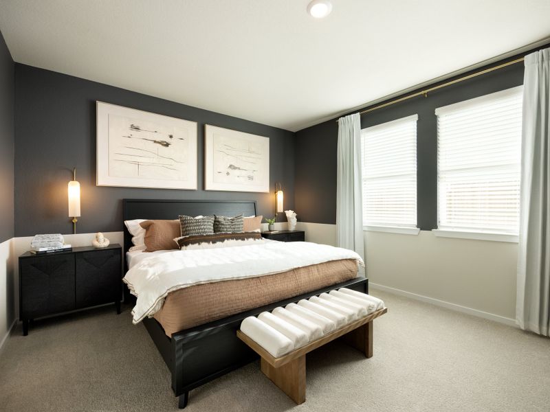 Furnished interior in a model home at Granger Pointe - Traditional Series in Conroe (Image 8).