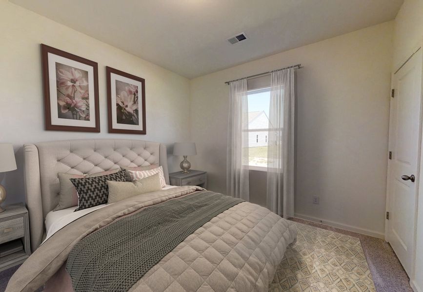 Furnished interior in a model home at Willow Springs in Creedmoor (Image 7).