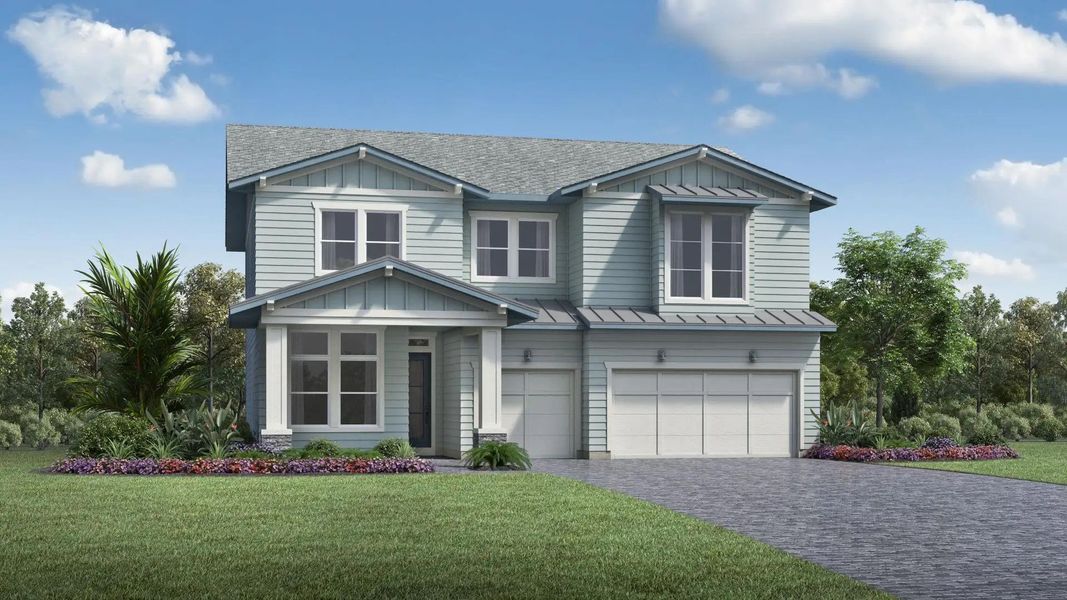Street view of homes within the Sunbridge master-planned community in St. Cloud, FL (Image 25).