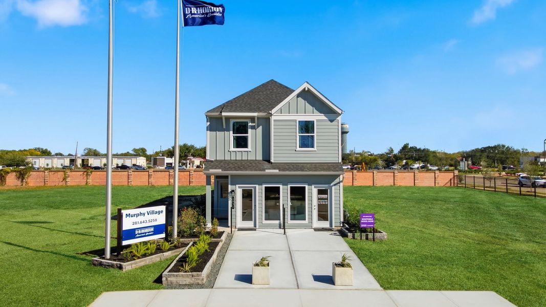 Front exterior of a home in the Murphy Village community, located in Missouri City, TX (Image 2).