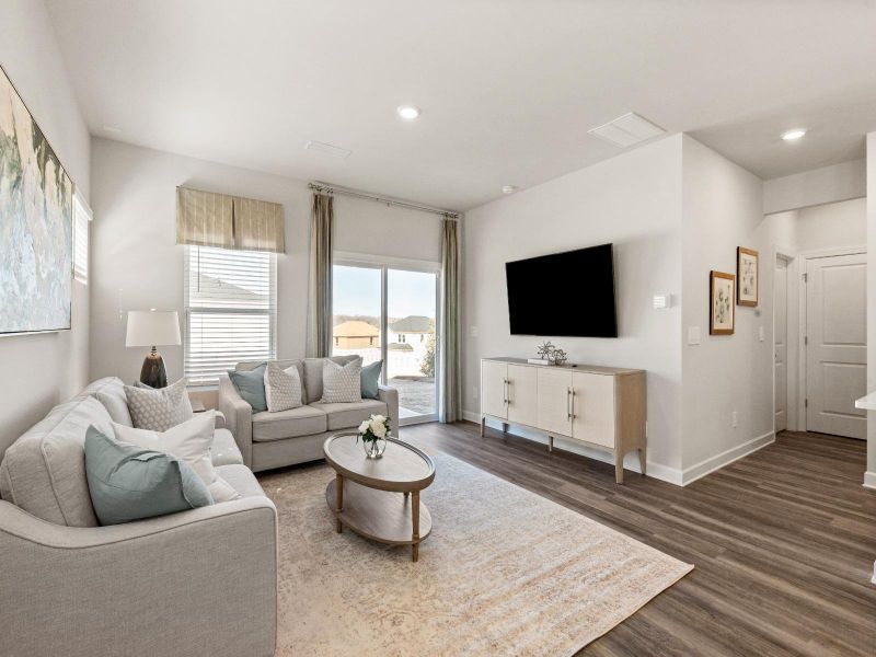 Furnished interior in a model home at Russell Grove - Rolling Hills Series in Charlotte (Image 6).