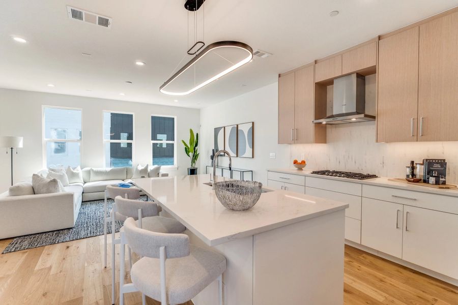 Furnished interior in a model home at Clifton Court in Addison (Image 6).