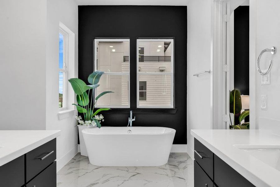 Furnished interior in a model home at Commerce Row in Houston (Image 13). Furnished interior in a model home at Commerce Row in Houston (Image 13).