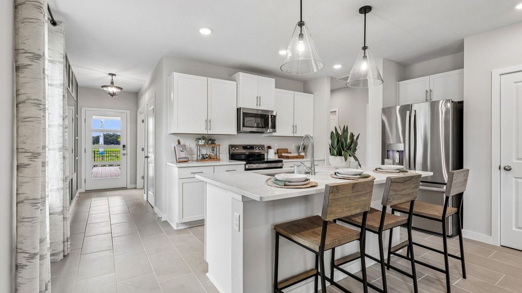 Flagler Model Floor Plan Kitchen by DRB Homes in Liberty Trace in Haines City, FL Flagler Model Floor Plan Kitchen by DRB Homes in Liberty Trace in Haines City, FL