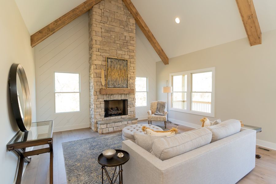Furnished interior in a model home at Hidden River in Signal Mountain (Image 38).