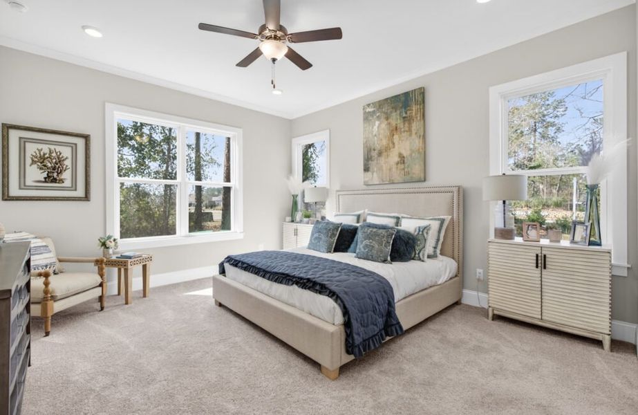 Furnished interior in a model home at Magnolia Bay Estates in Freeport (Image 8).