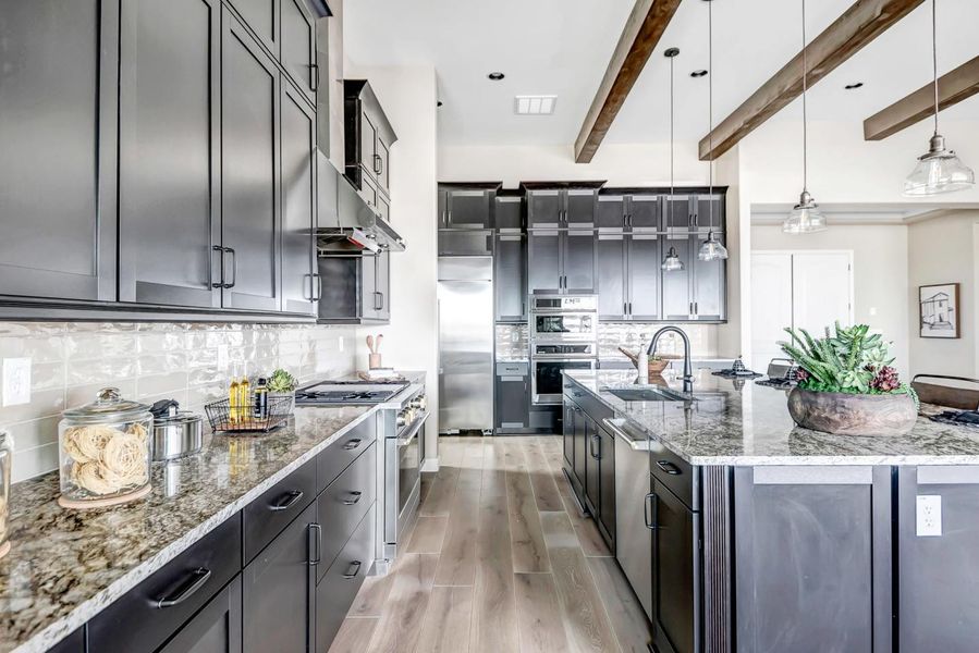 Furnished interior in a model home at Summit at The Dells in Prescott (Image 23).