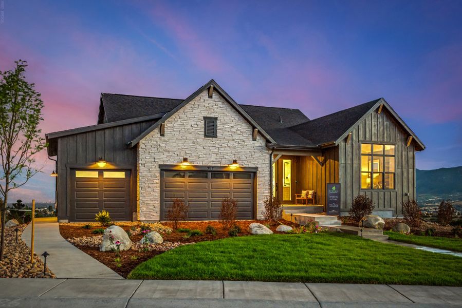 Front exterior of a home in the Jackson Creek community, located in Monument, CO (Image 24).