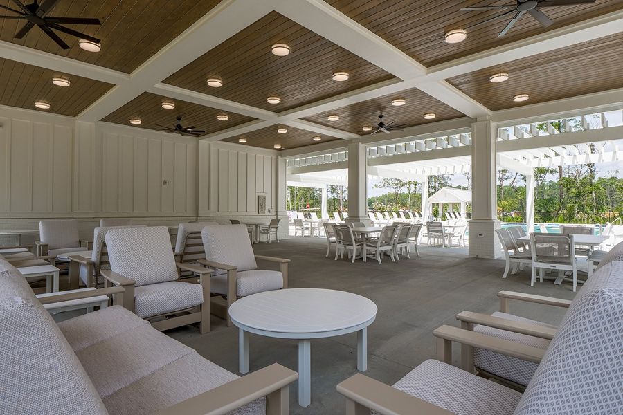 Community Pool, Cabana, Firepit, and Grilling Station