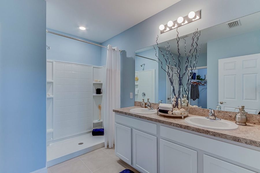 Furnished interior in a model home at San Carlos Spot Lots in Fort Myers (Image 13). Furnished interior in a model home at San Carlos Spot Lots in Fort Myers (Image 13).