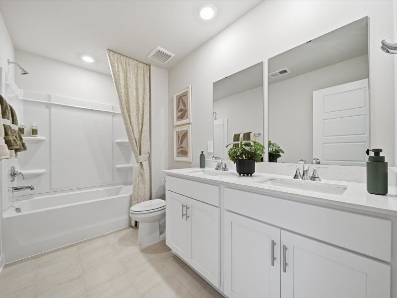 Furnished interior in a model home at Southwell Commons in Anderson (Image 17). Furnished interior in a model home at Southwell Commons in Anderson (Image 17).