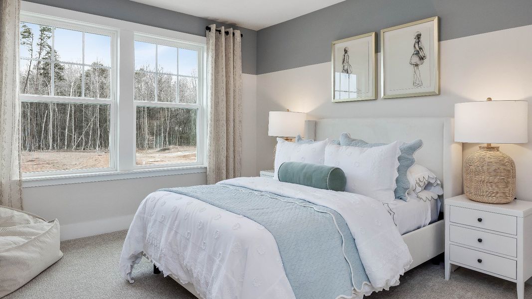 Furnished interior in a model home at Jasper Landing in Four Oaks (Image 51).