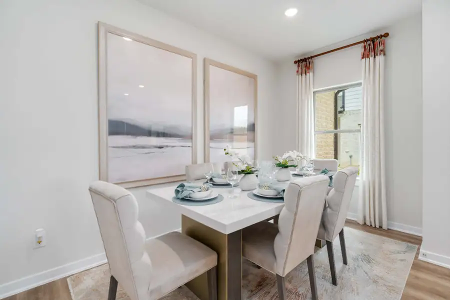 Furnished interior in a model home at Splendora Fields in Splendora (Image 6).