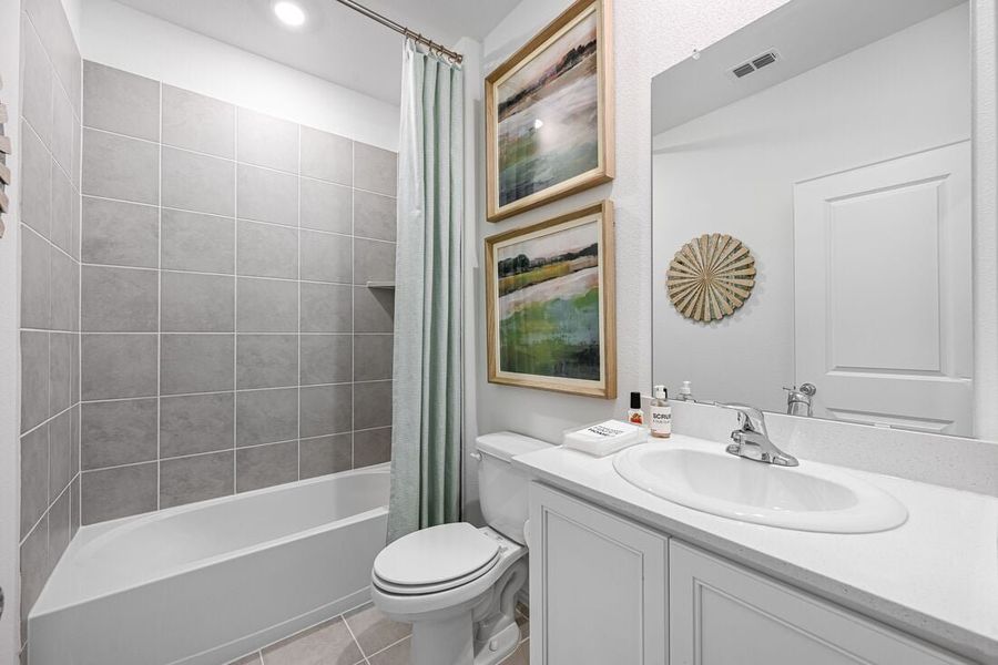 Furnished interior in a model home at Parks at Foster Crossing in Anna (Image 51).