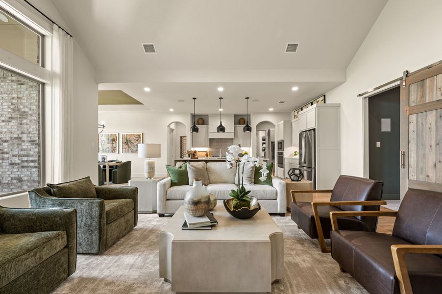 Furnished interior in a model home at NorthGlen in Haslet (Image 10). Furnished interior in a model home at NorthGlen in Haslet (Image 10).