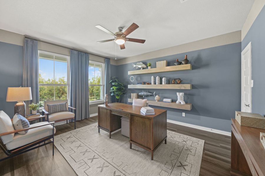 Furnished interior in a model home at Grand Magnolia in Magnolia (Image 18).