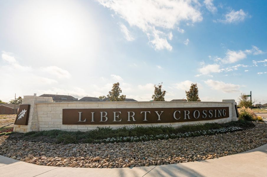 Liberty Crossing Community Sign