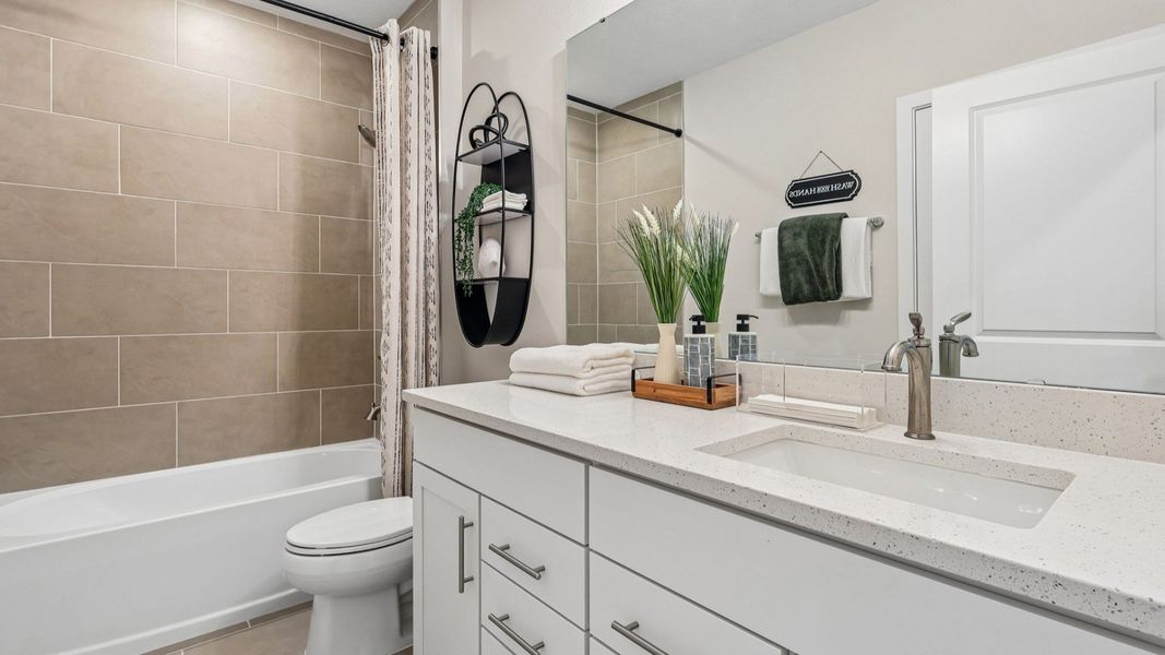 Flagler Model Floor Plan Bathroom by DRB Homes in Liberty Trace in Haines City, FL Flagler Model Floor Plan Bathroom by DRB Homes in Liberty Trace in Haines City, FL