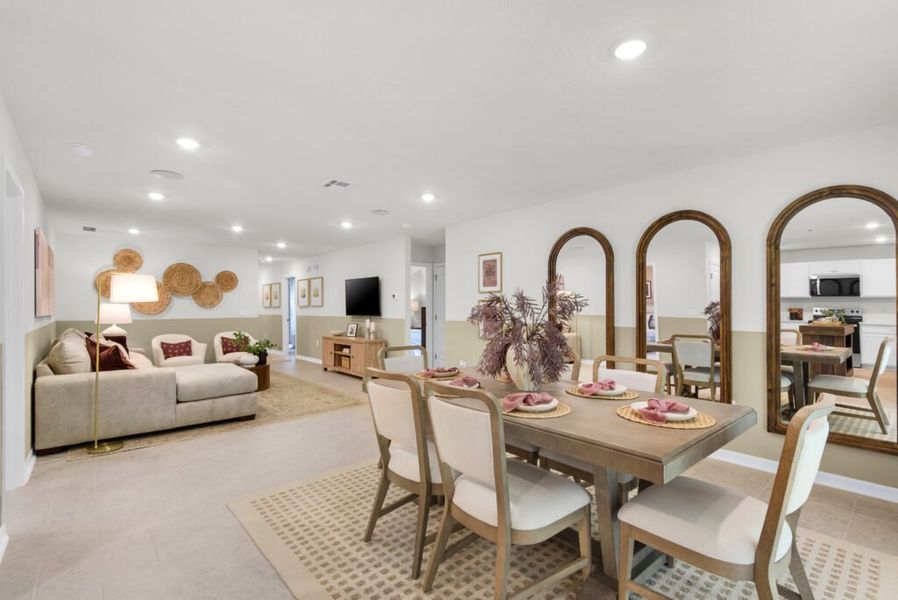 Furnished interior in a model home at Cochran Commons in Milton (Image 7).