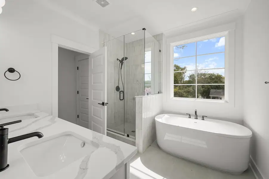 Furnished interior in a model home at Ferryboat Landing in Charleston (Image 9).