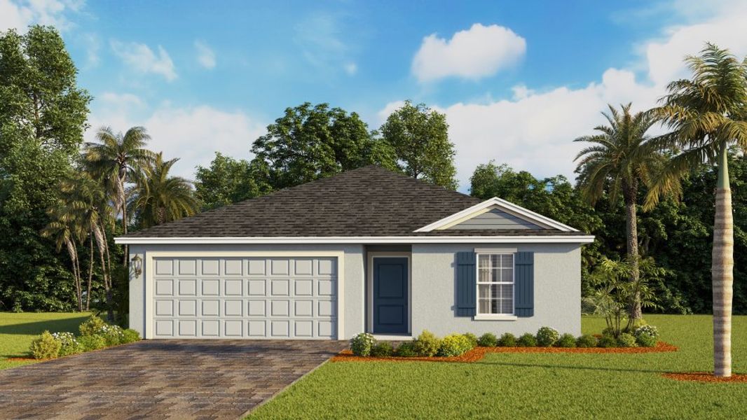 Front exterior of a home in the Avalon community, located in Lehigh Acres, FL (Image 10).