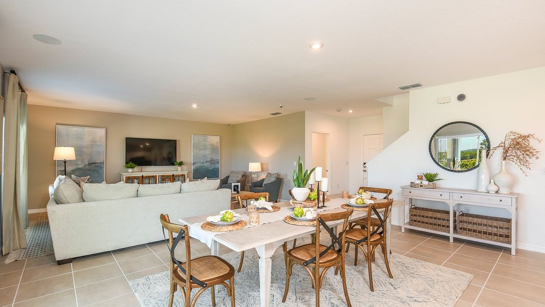Furnished interior in a model home at Marion Creek in Haines City (Image 62).