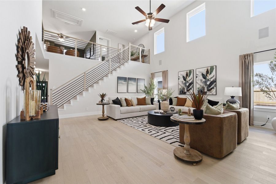 Furnished interior in a model home at Ashland in Angleton (Image 58).