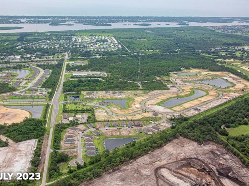 Site preparation and early development at High Pointe in Vero Beach, FL (Image 103).