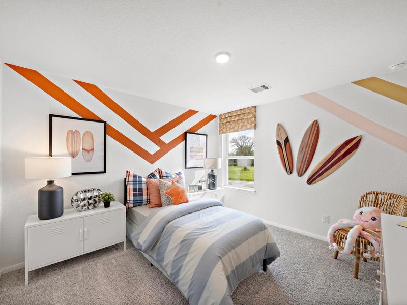 Furnished interior in a model home at The Villages at WestPointe in Dayton (Image 20).