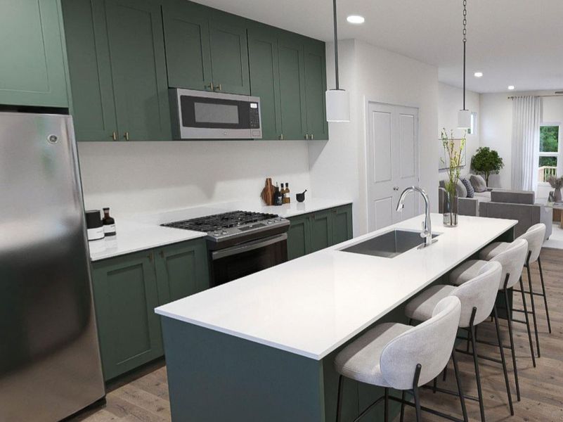 Furnished interior in a model home at ~Faris Park~ in Greenville (Image 3). Furnished interior in a model home at ~Faris Park~ in Greenville (Image 3).