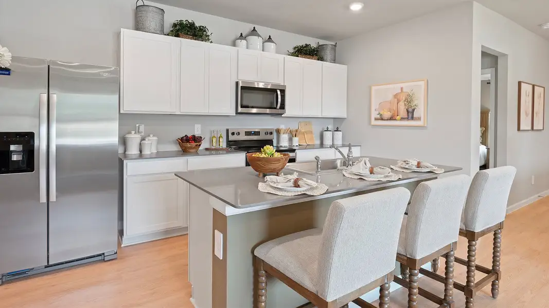 Furnished interior in a model home at Wilkins Valley in Brenham (Image 10).