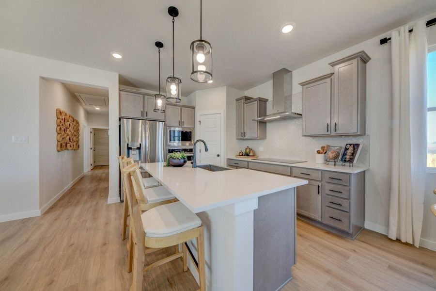 Furnished interior in a model home at Highland Ridge in New Braunfels (Image 9).