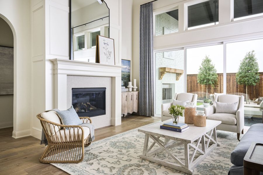 Furnished interior in a model home at The Homestead in Rockwall (Image 6). Furnished interior in a model home at The Homestead in Rockwall (Image 6).