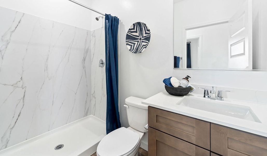 Furnished interior in a model home at Redford Estates in Tucson (Image 23).