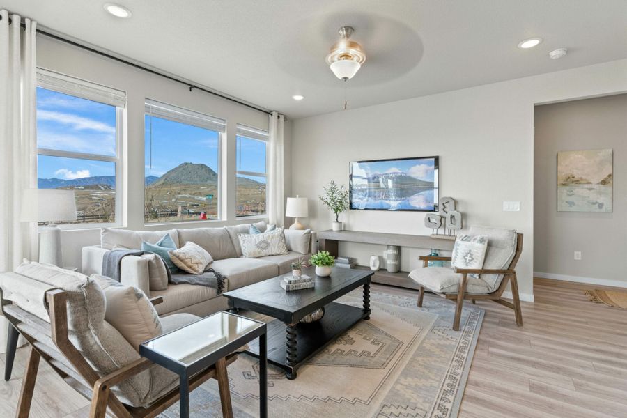 Furnished interior in a model home at The Trails at Aspen Ridge-2 in Colorado Springs (Image 26).