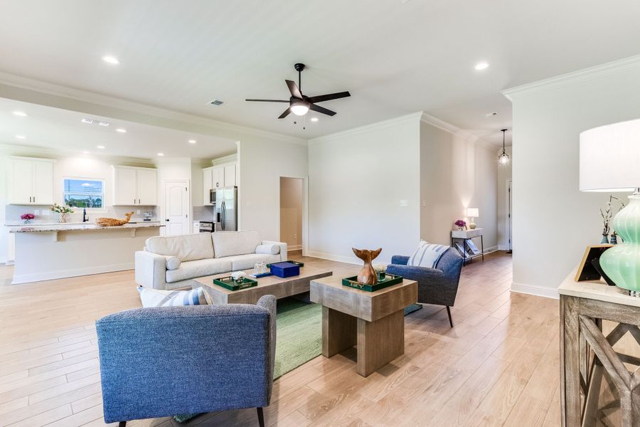 Furnished interior in a model home at Cardinal Estates in Bridge City (Image 7). Furnished interior in a model home at Cardinal Estates in Bridge City (Image 7).